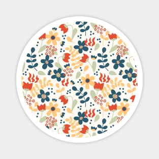 Wild Flower Chaotic Pattern Magnet